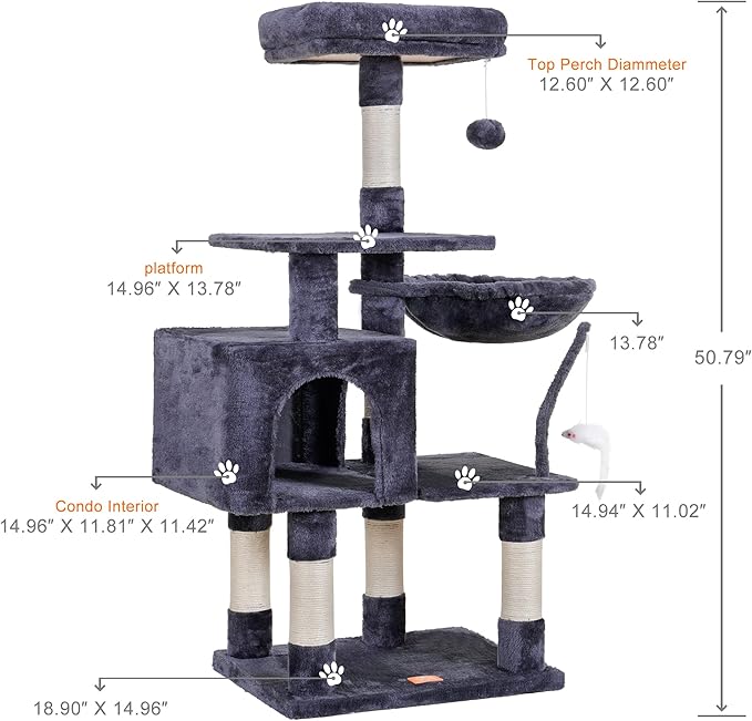 High-Rise Cat Tree Activity Center